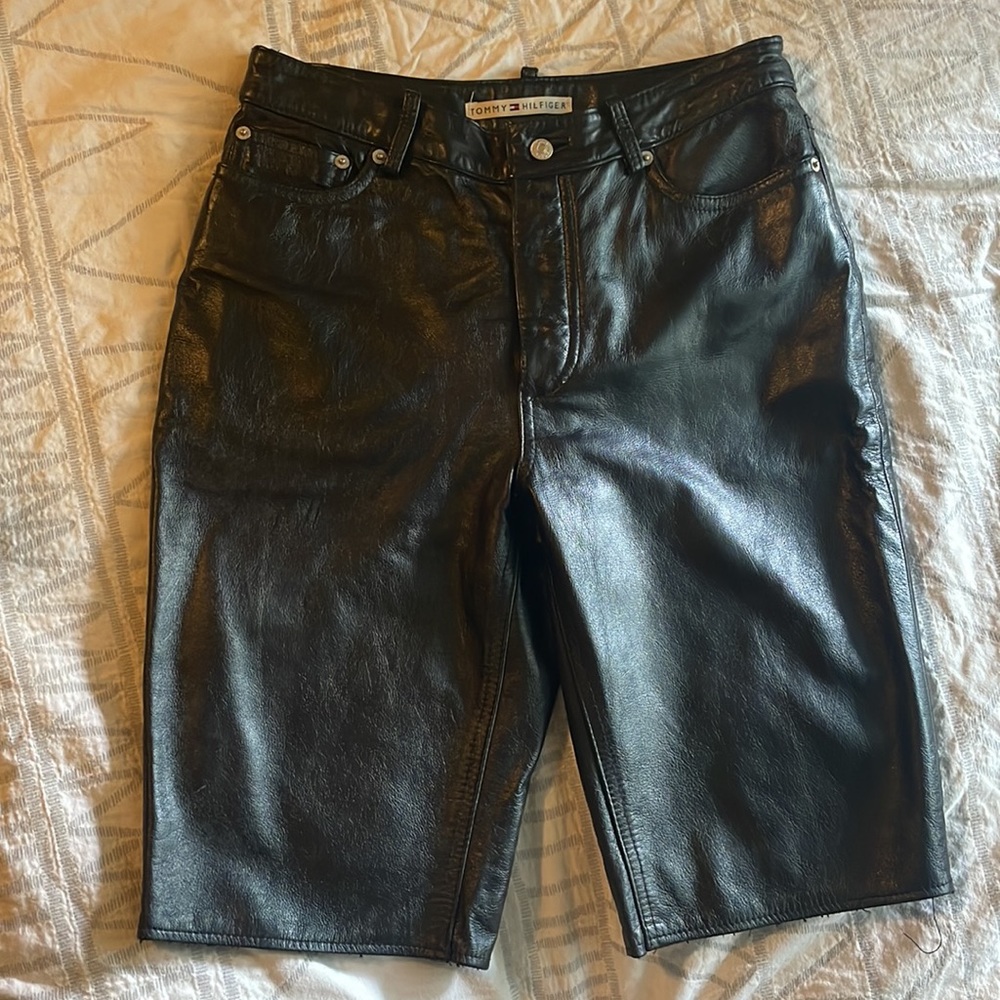 Tommy Hilfiger Leather Bike Shorts